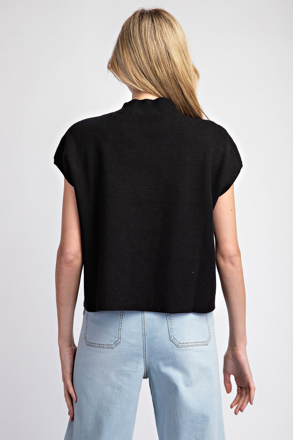 Short Sleeve Sweater Top