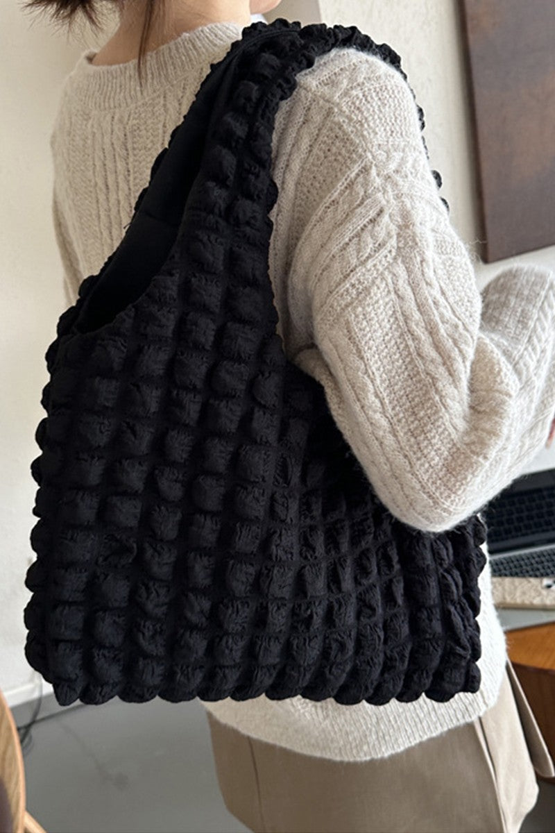 Puffy Shoulder Tote Bag