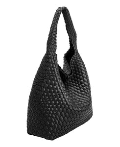Johanna Recycled Shoulder Bag in Black