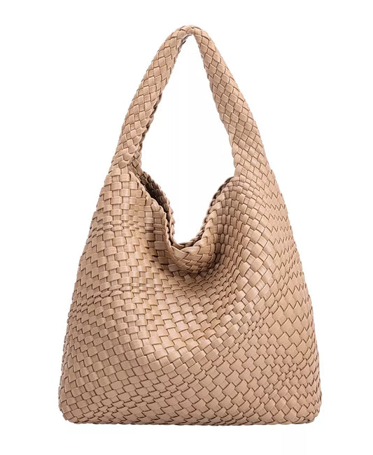 Johanna Recycled Shoulder Bag in Nude