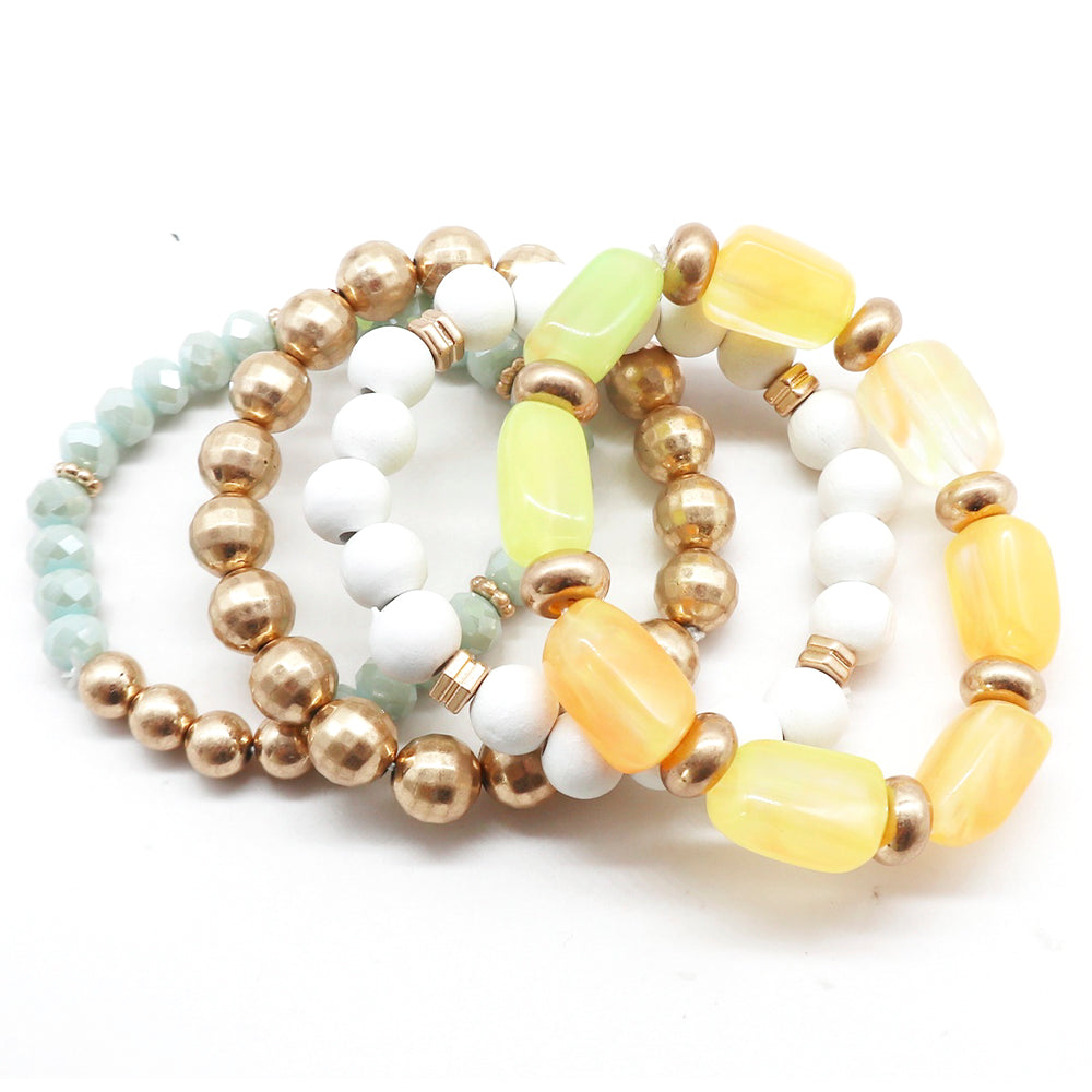 Semi-Precious Stone Bracelet Set