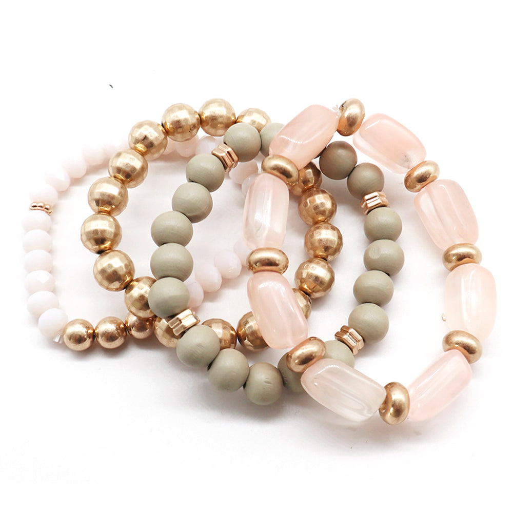 Semi-Precious Stone Bracelet Set