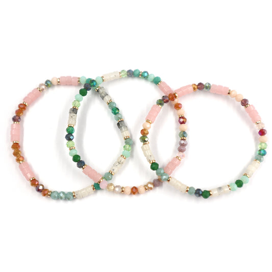 Glass Beads Bracelet Set