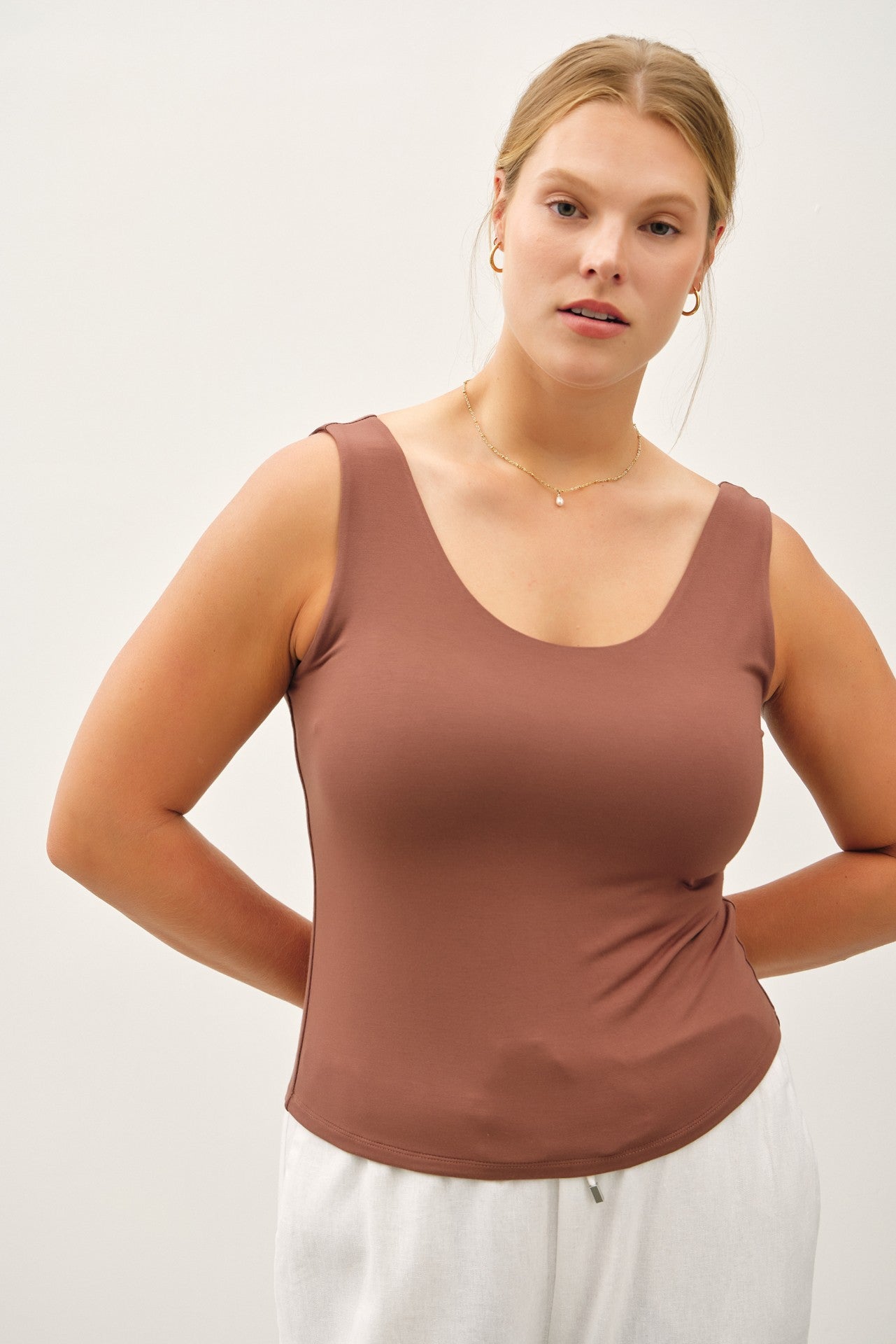 Curvy Scoop Neck Tank Collection