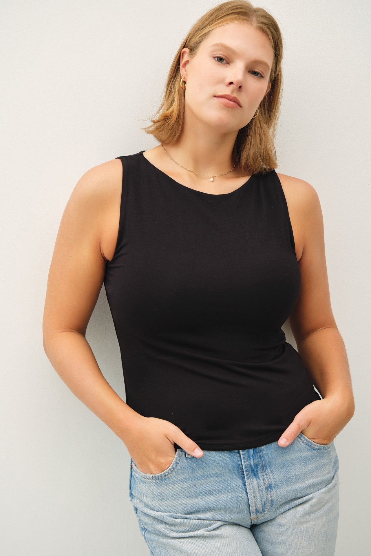 Curvy Crew Neck Tank Collection