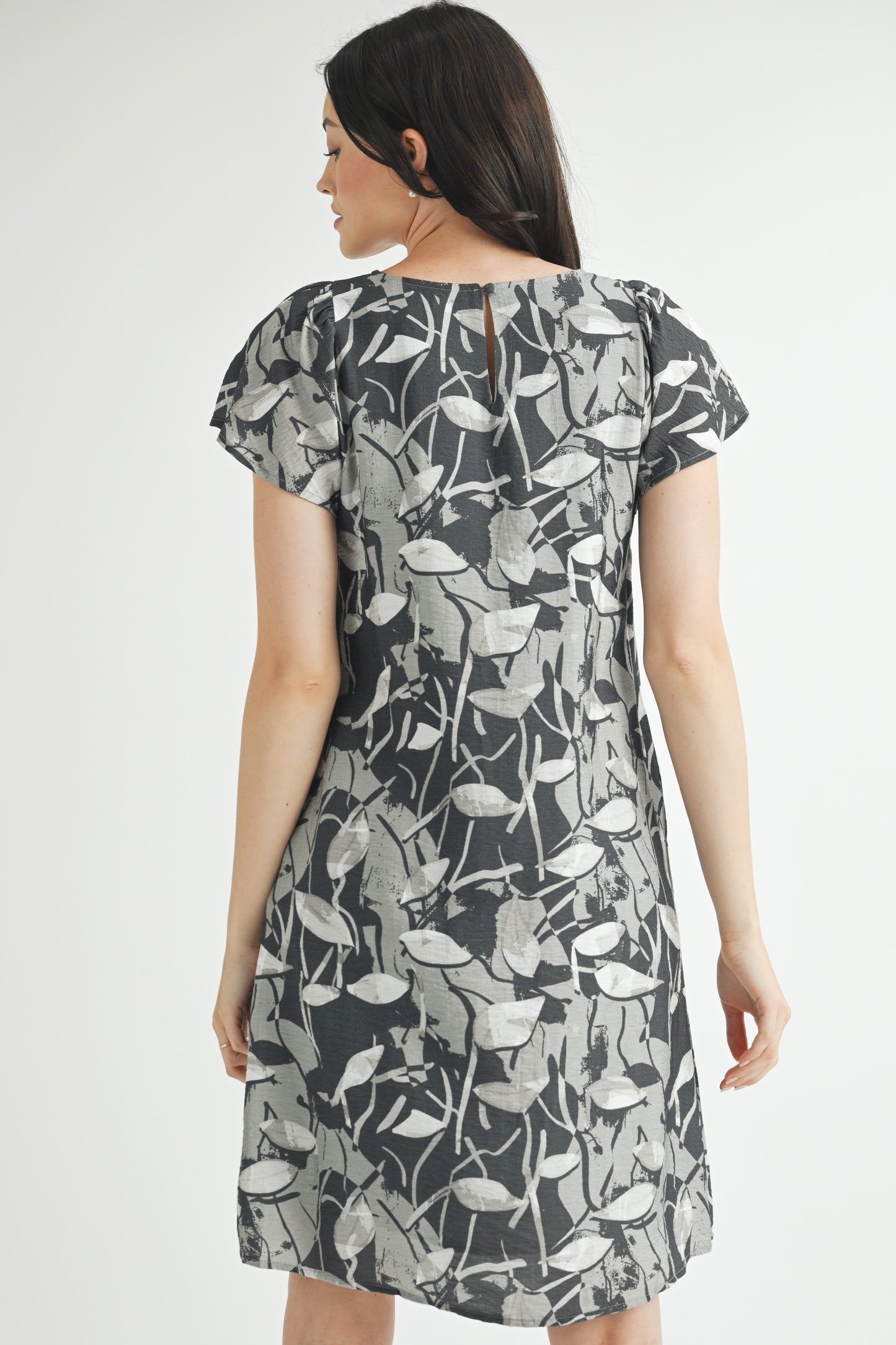 Abstract Print Dress