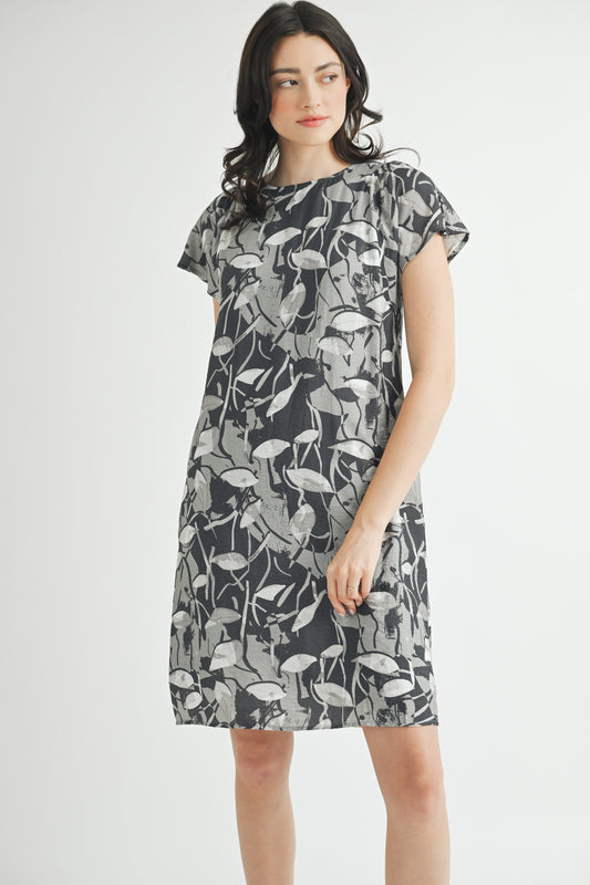 Abstract Print Dress