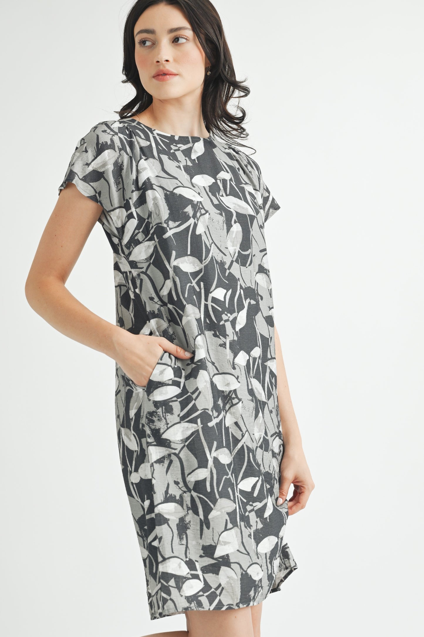 Abstract Print Dress