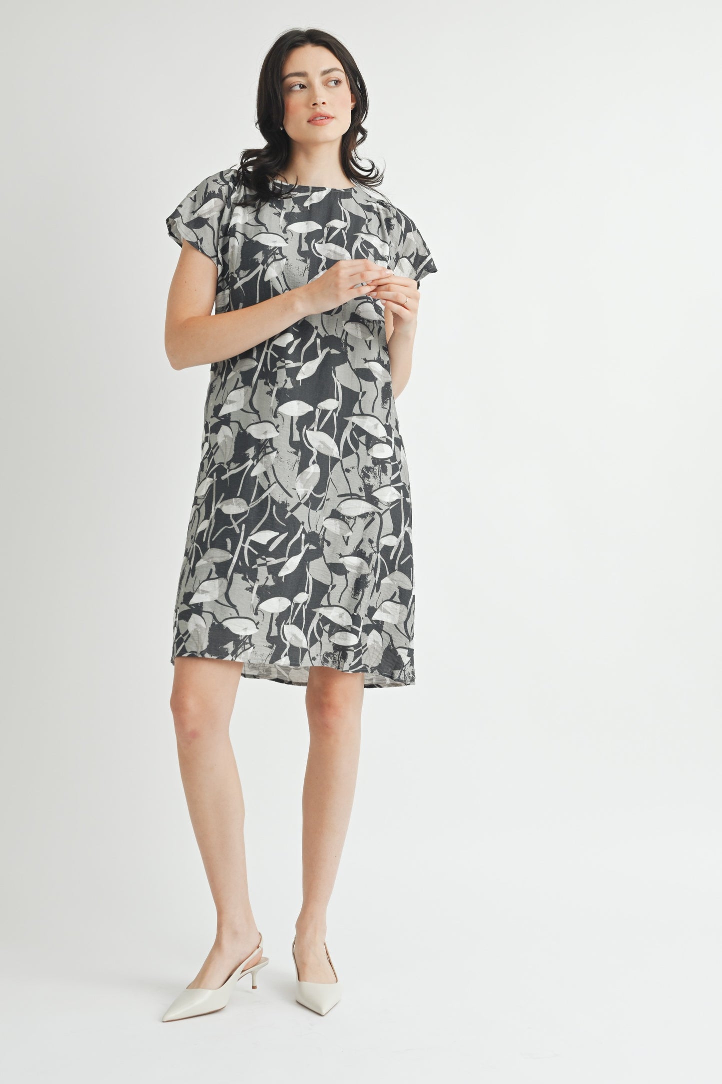 Abstract Print Dress