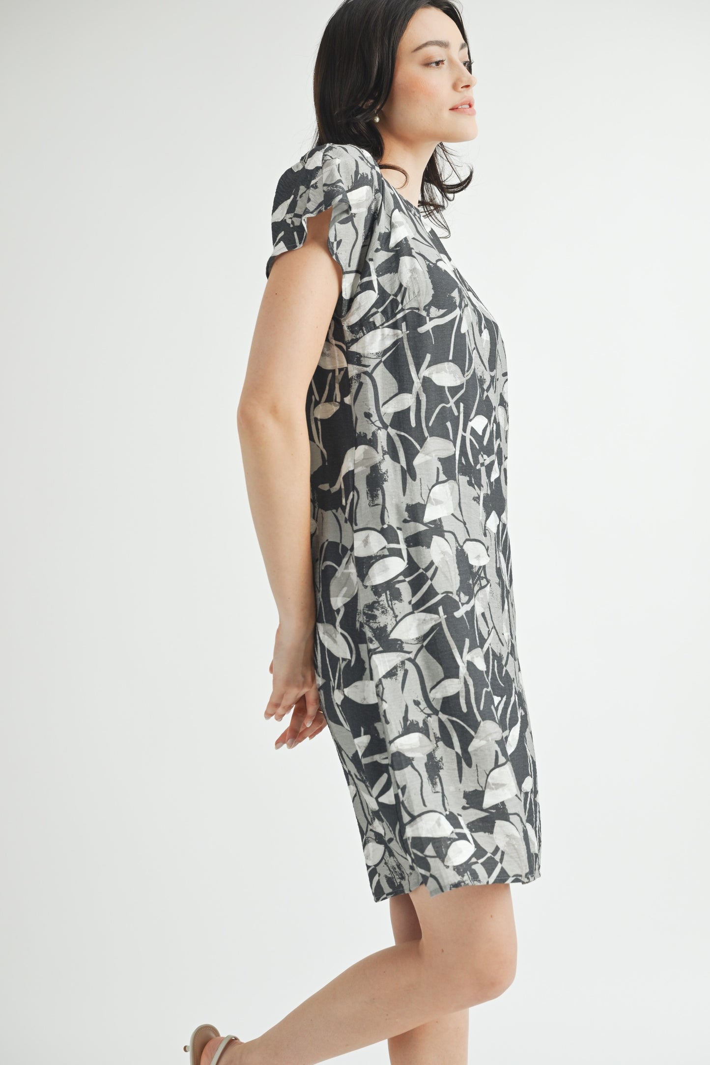 Abstract Print Dress