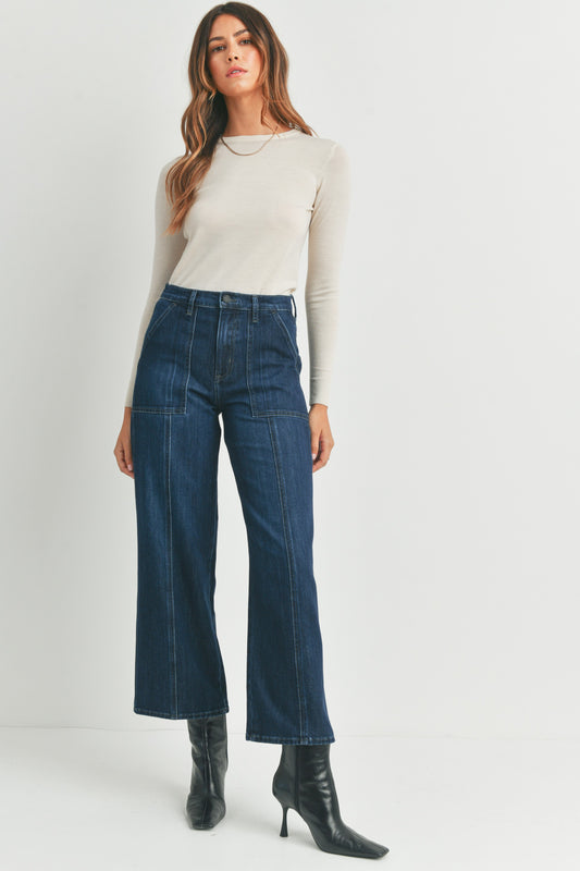 Seamed Utility Jeans