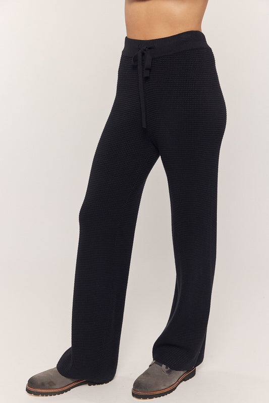Waffle Textured Drawstring Pants Collection