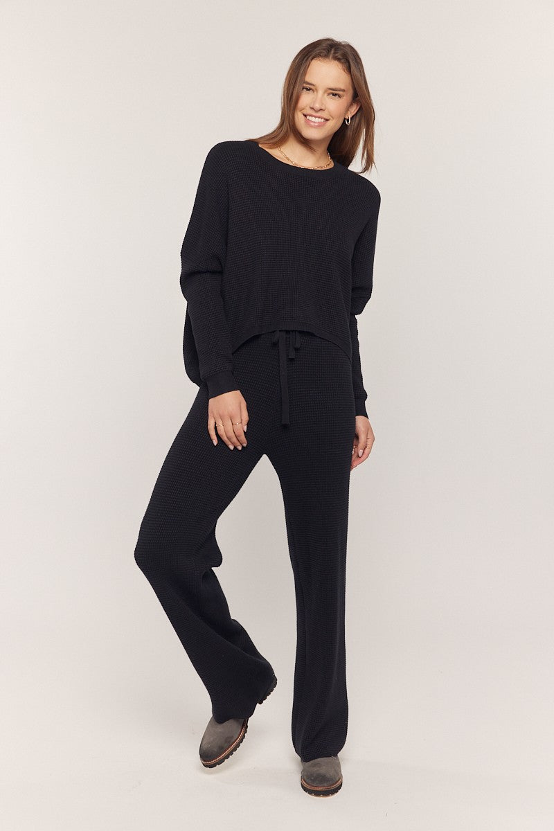 Waffle Textured Drawstring Pants Collection