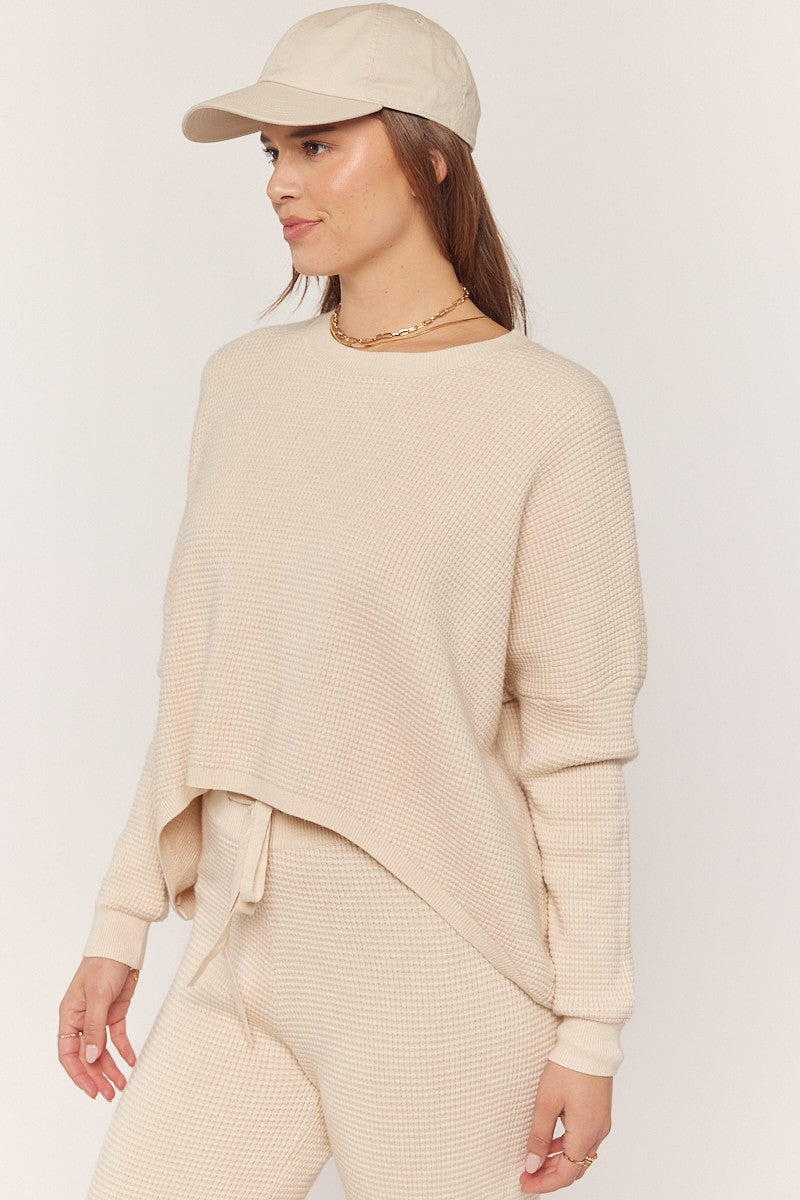 Waffle Textured Sweater Collection