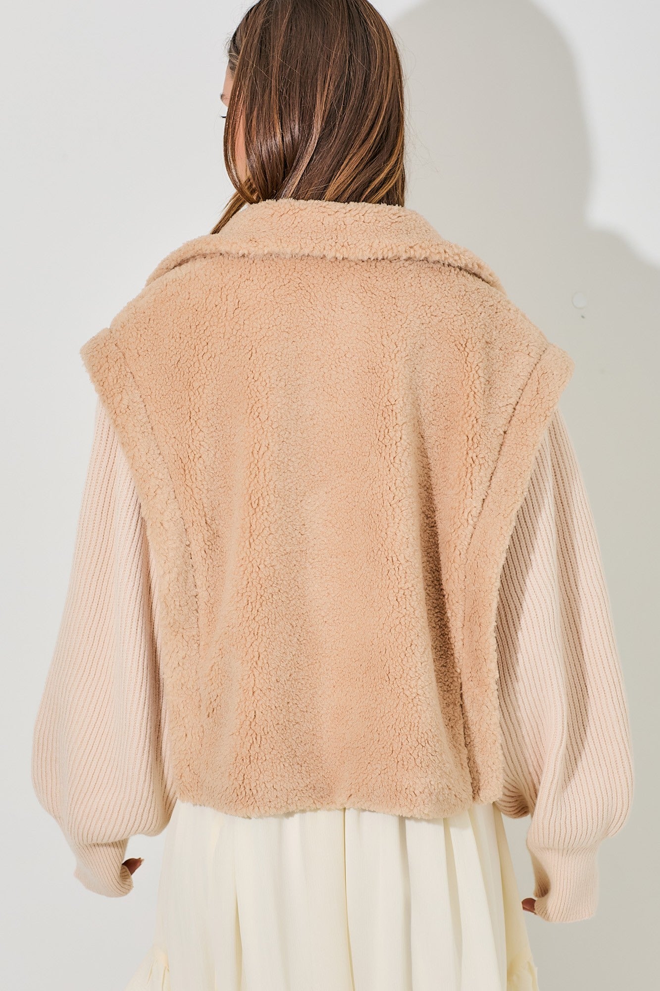 The Sasha Faux Fur Vest Jacket