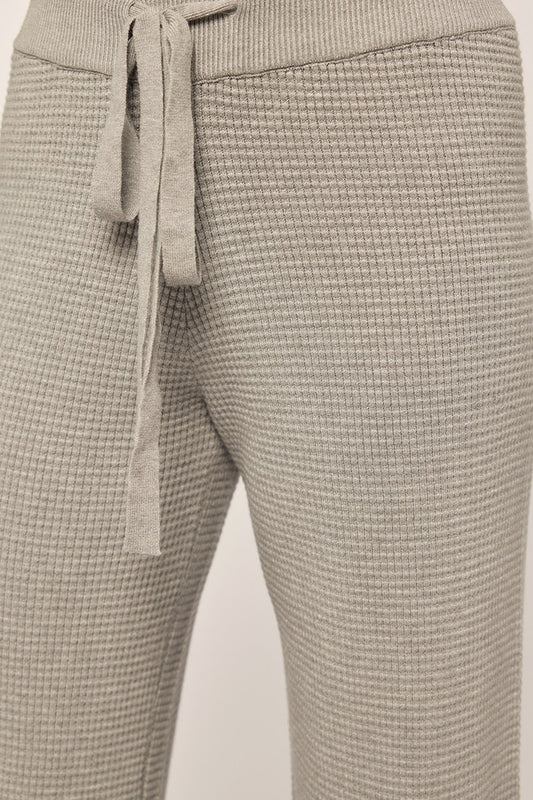 Waffle Textured Drawstring Pants Collection