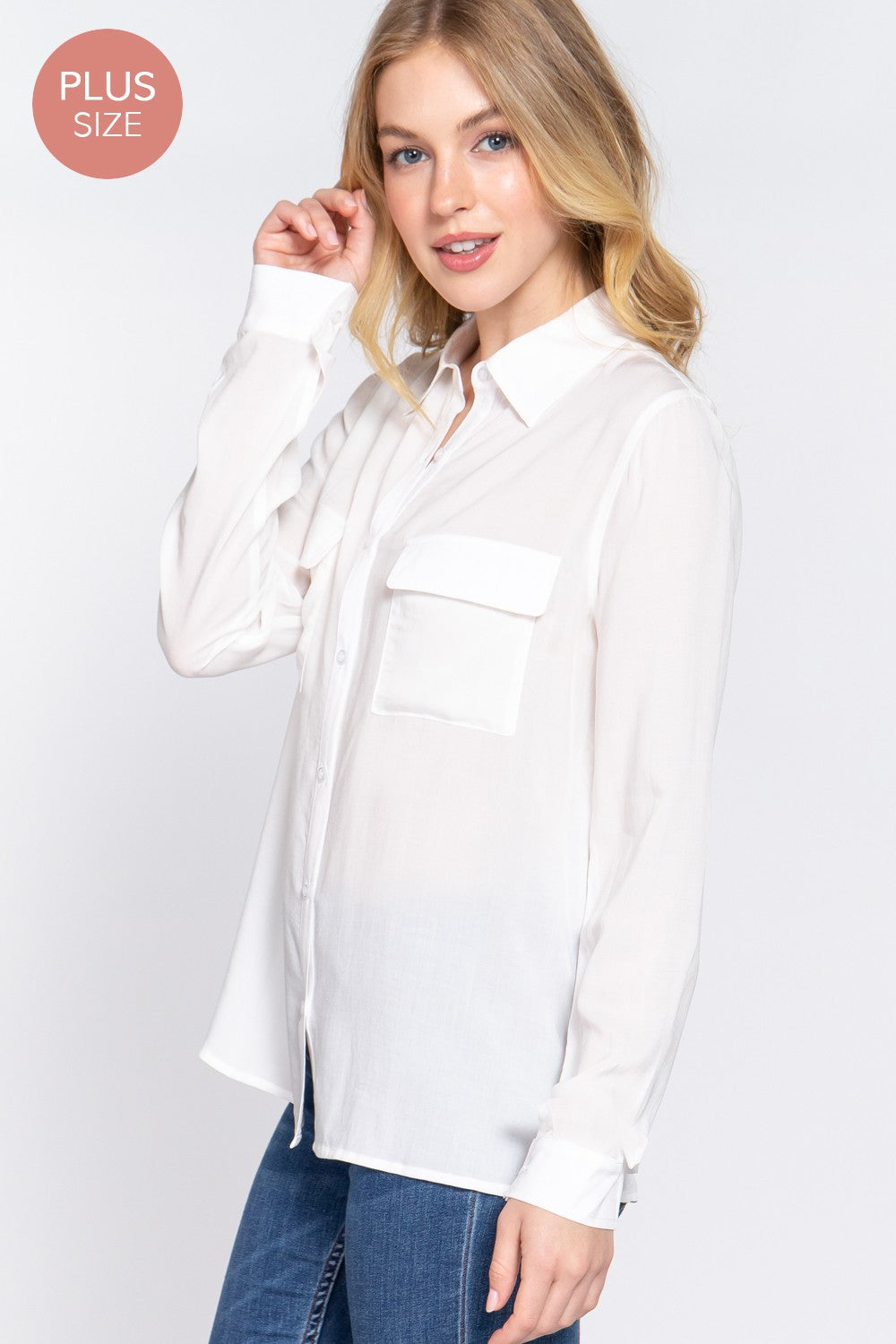 Curvy Long Sleeve Shirt