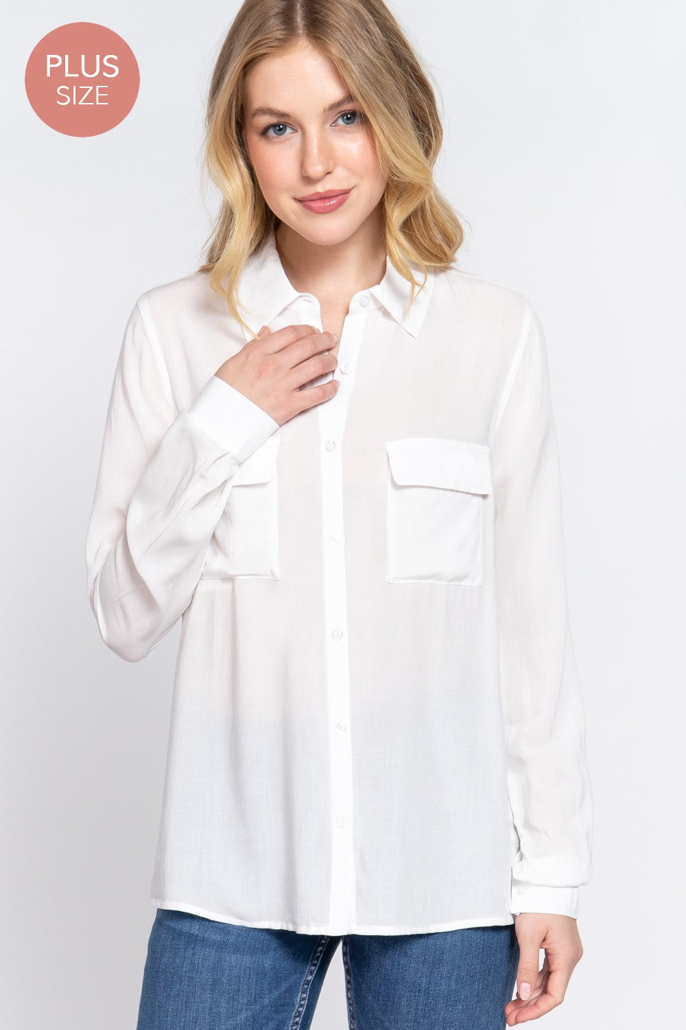 Curvy Long Sleeve Shirt