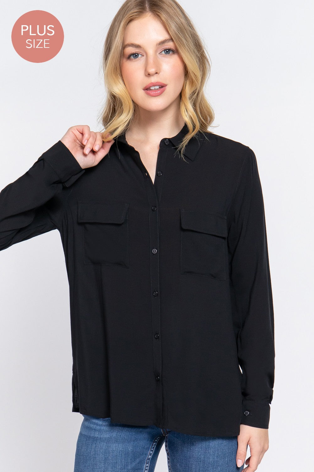 Curvy Long Sleeve Shirt