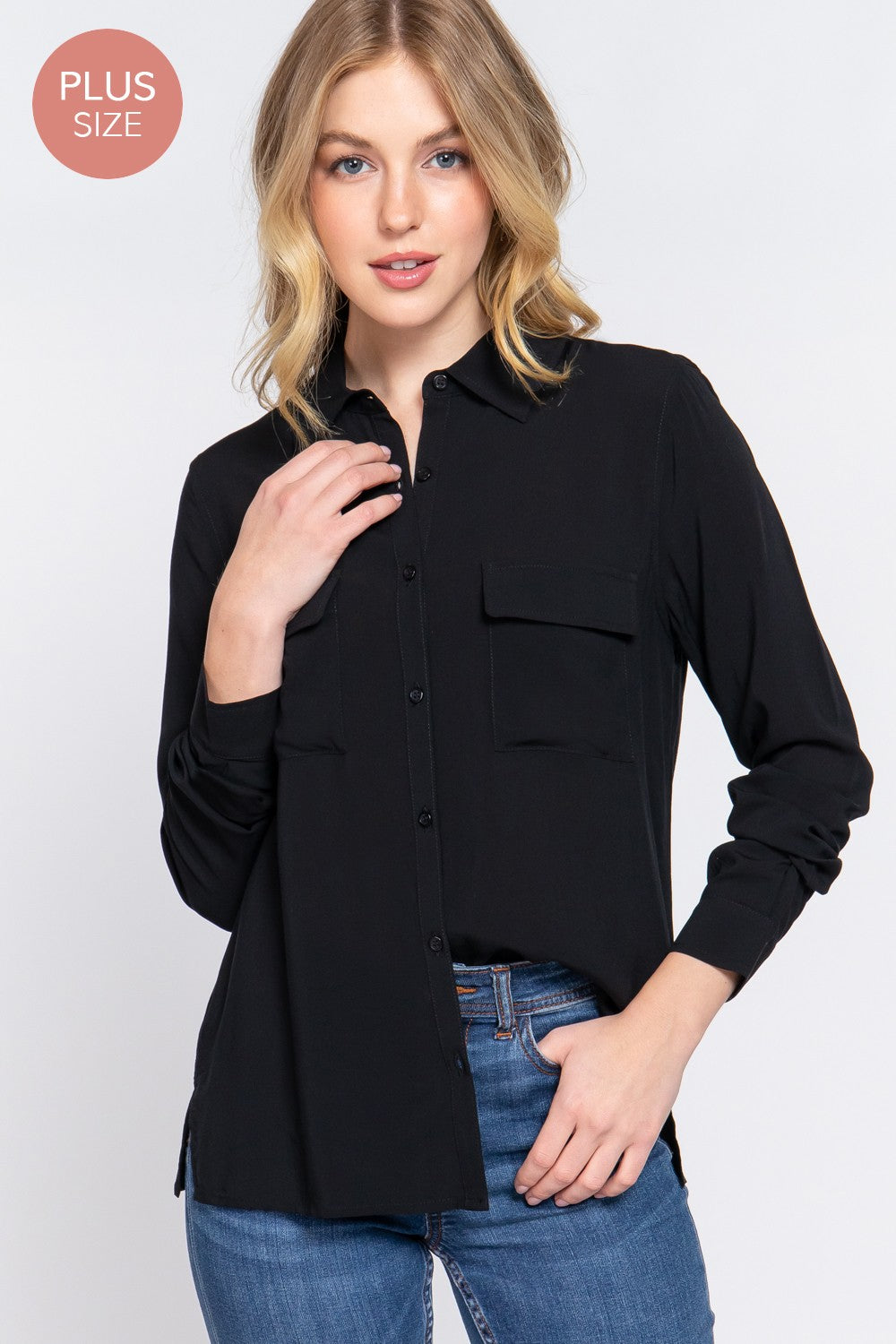 Curvy Long Sleeve Shirt