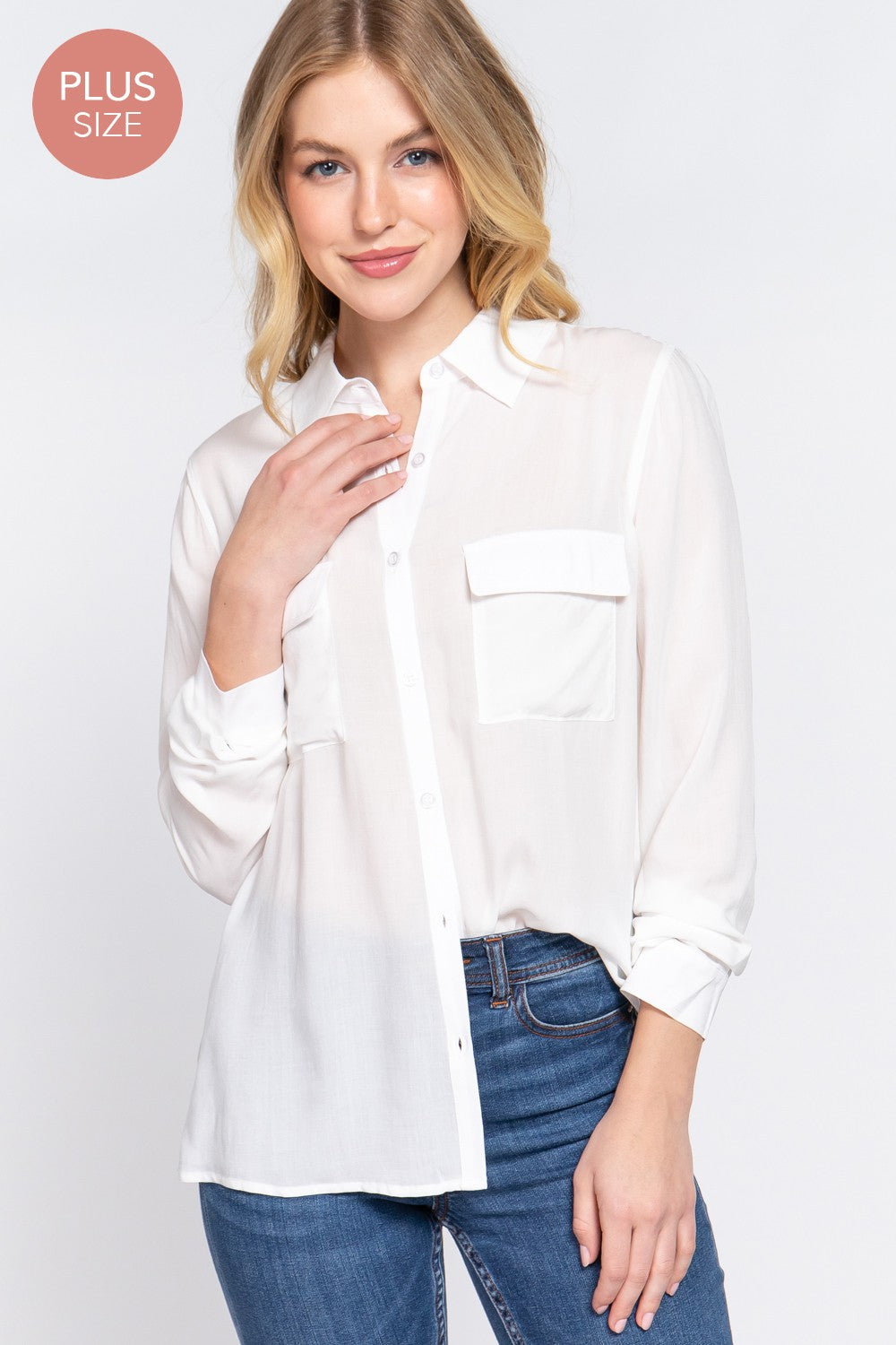 Curvy Long Sleeve Shirt