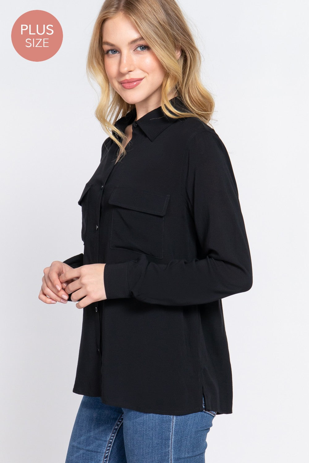 Curvy Long Sleeve Shirt