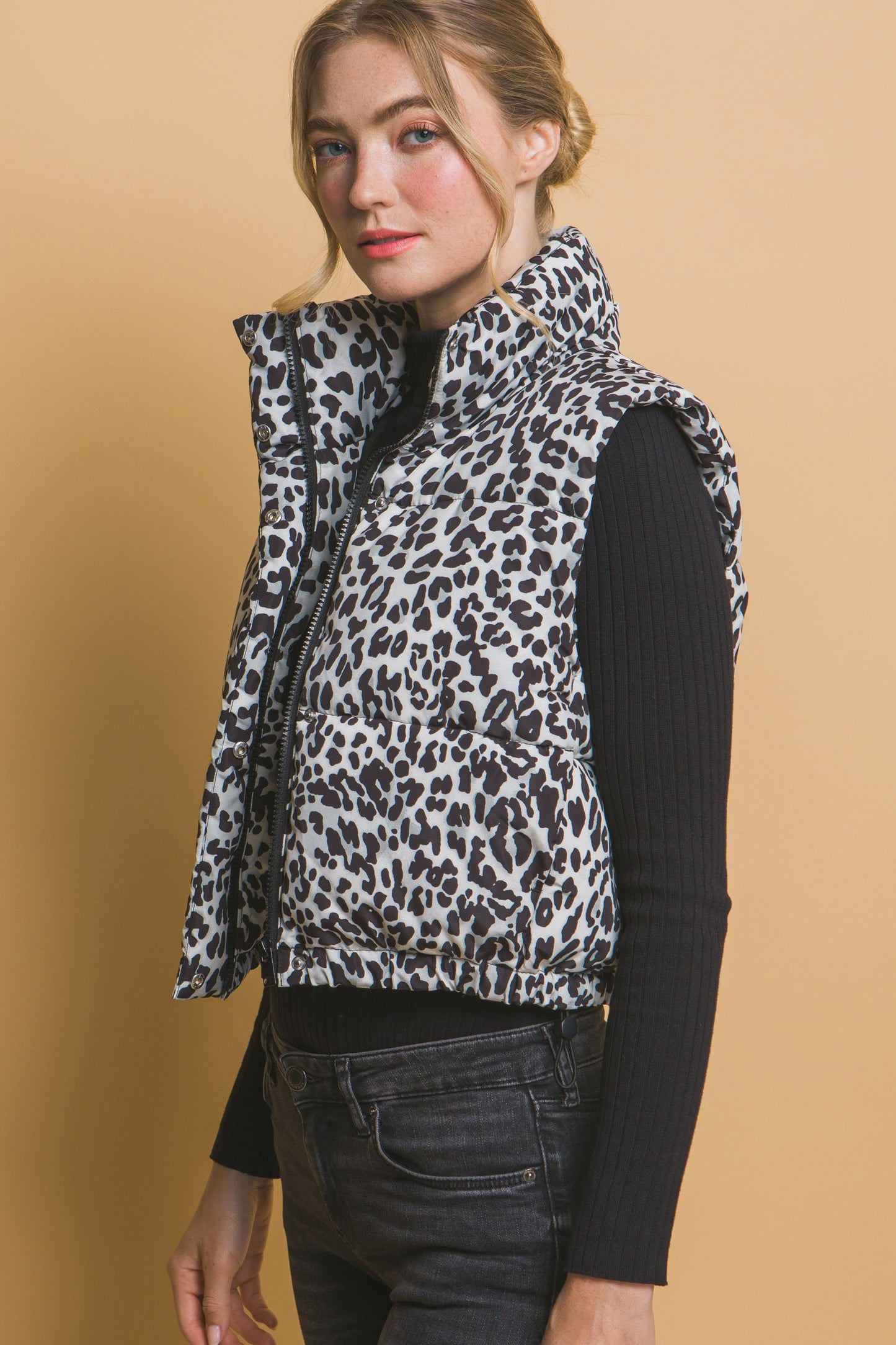 Leopard Print Vest