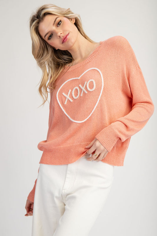 XOXO Heart Stitch Sweater