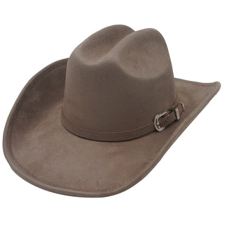 Faux Suede Cowboy Hat