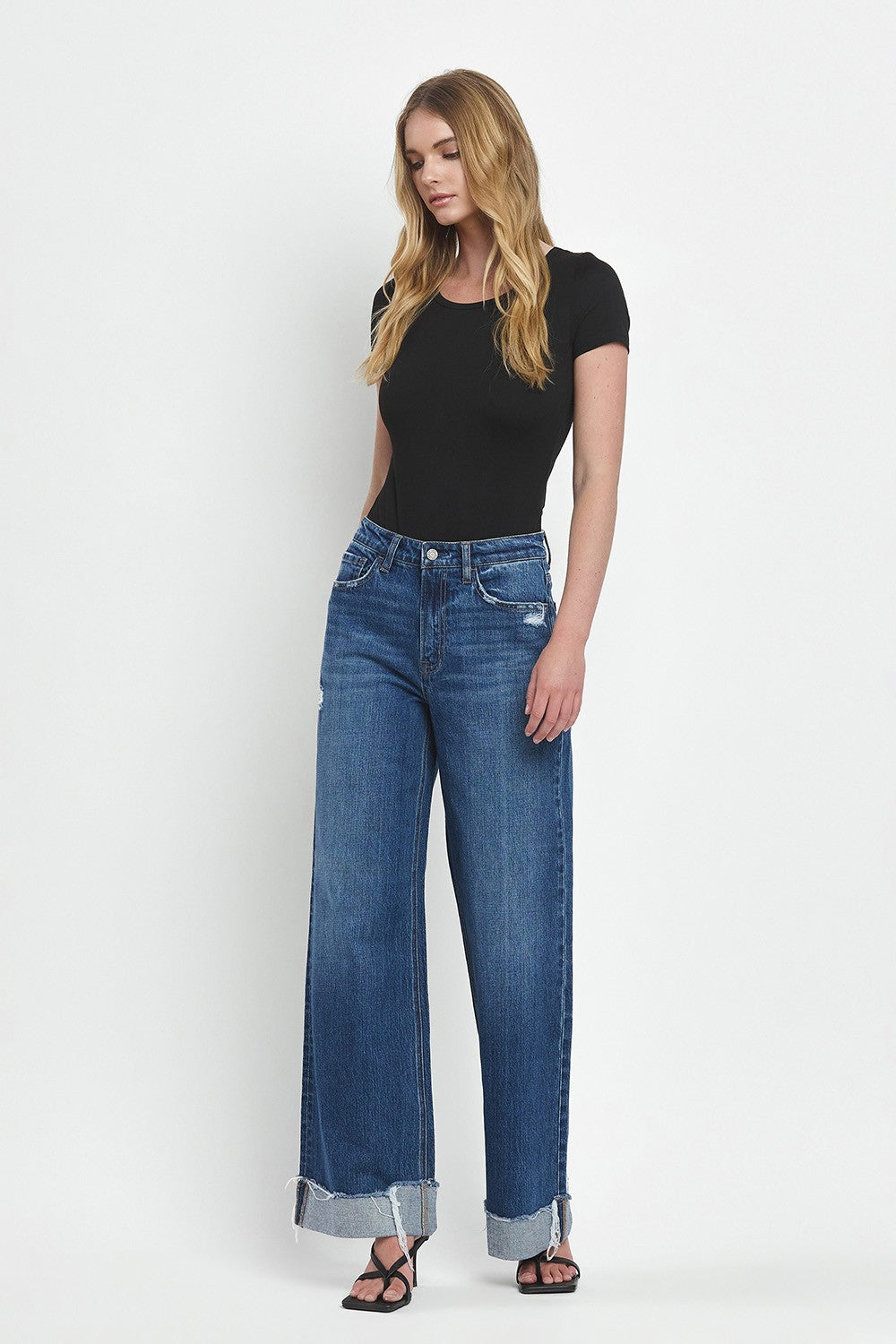 Super High Rise Cuffed Jeans