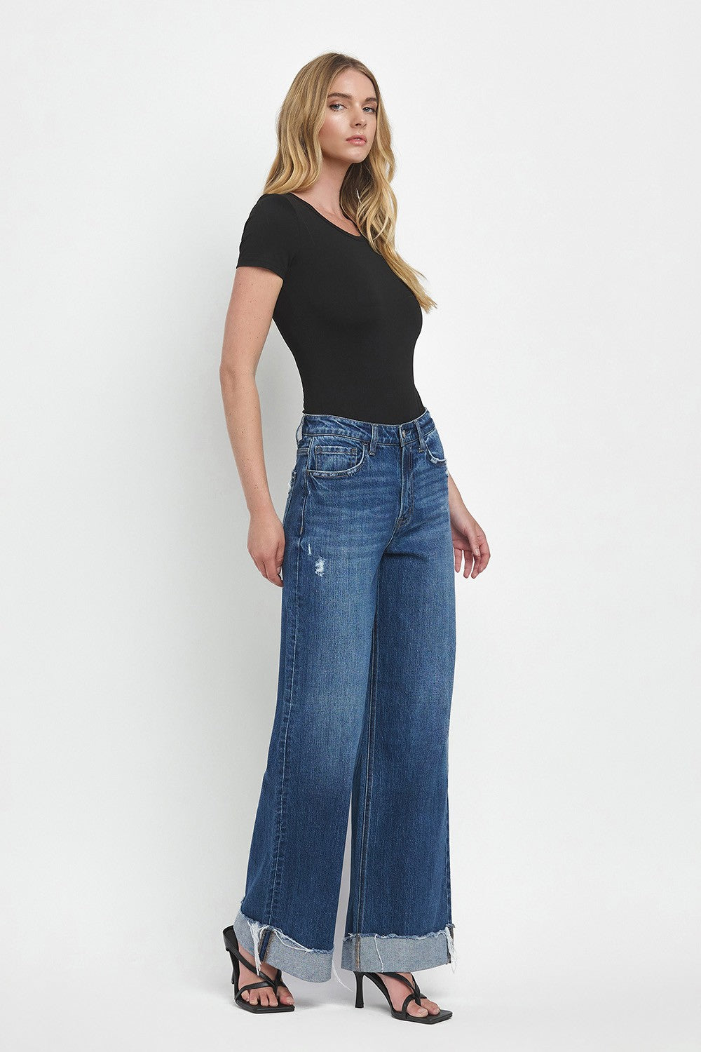 Super High Rise Cuffed Jeans