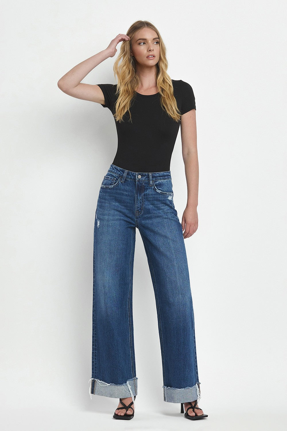 Super High Rise Cuffed Jeans