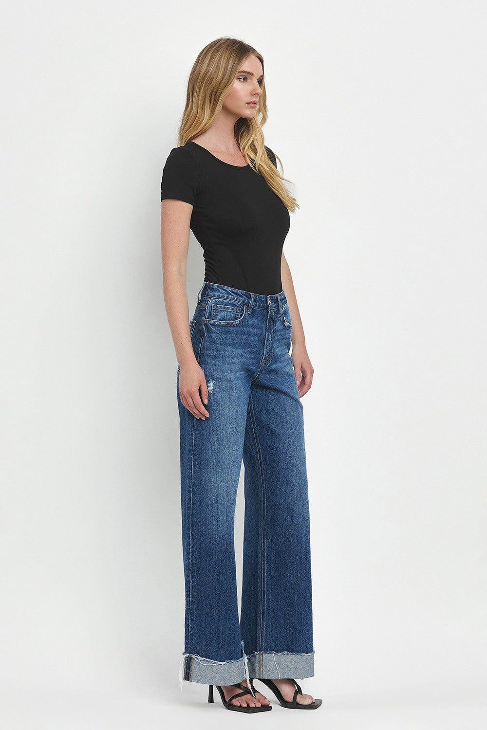 Super High Rise Cuffed Jeans