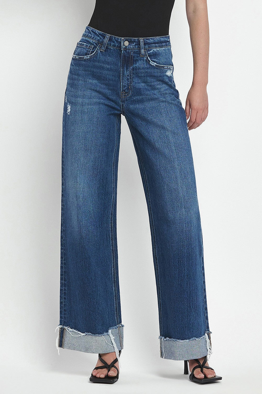 Super High Rise Cuffed Jeans
