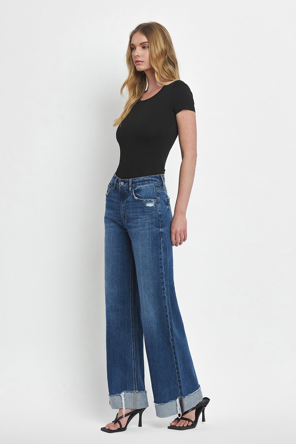 Super High Rise Cuffed Jeans