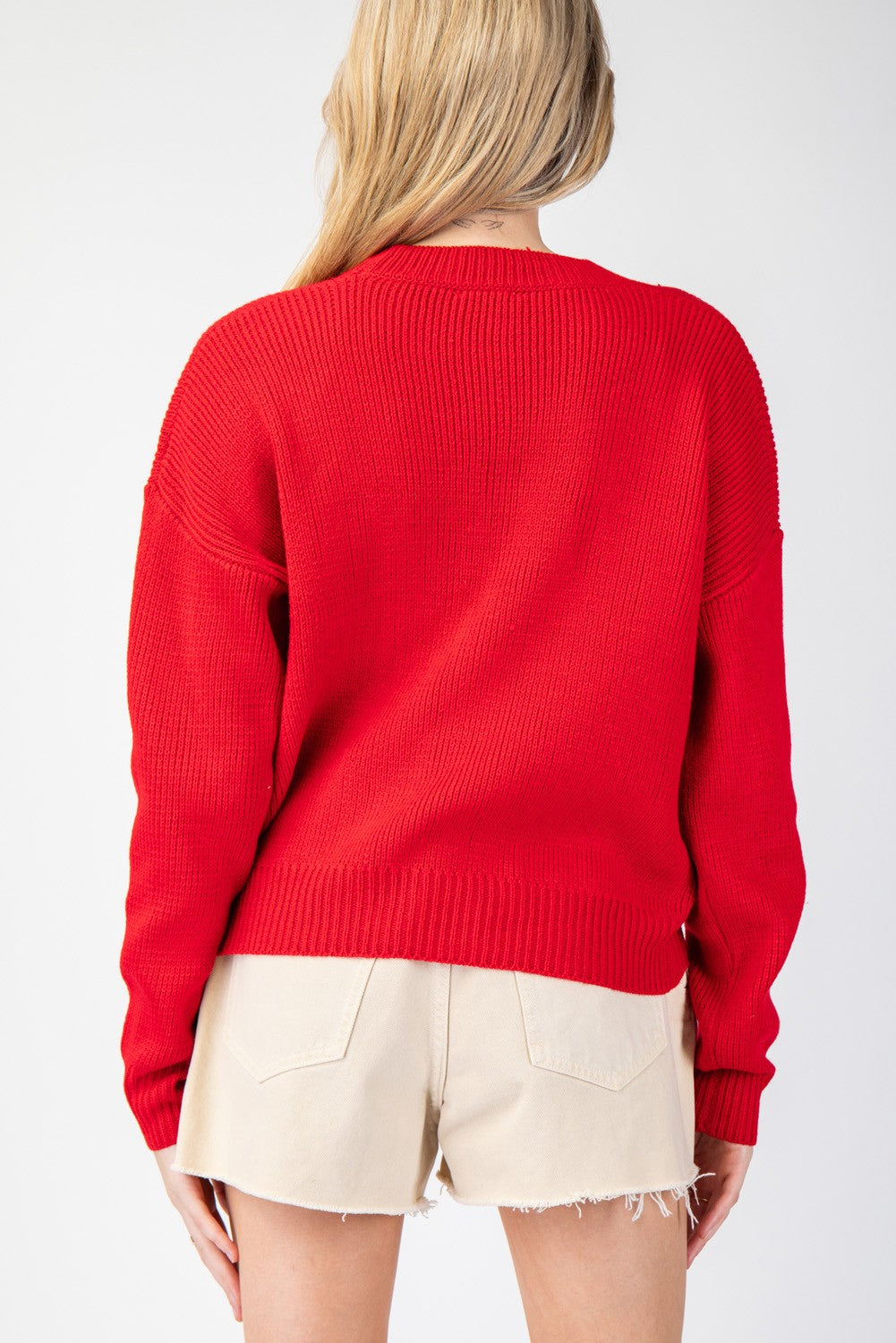 Curvy Merry Red Sweater