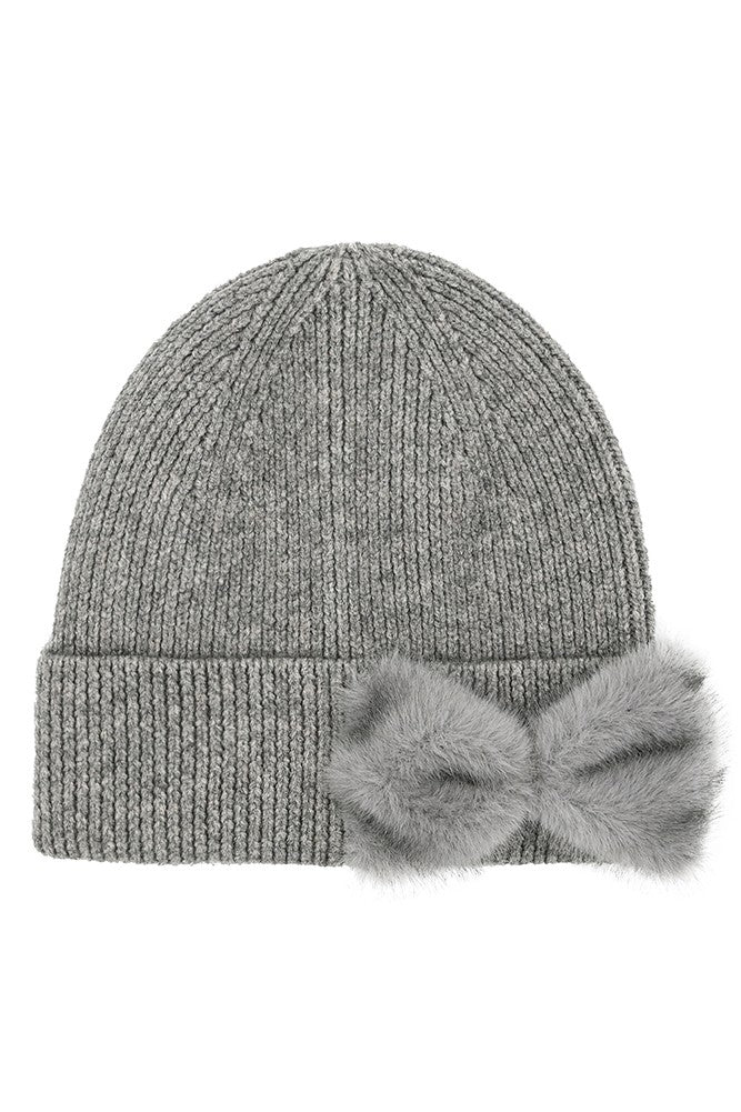 C.C. Faux Fur Ribbon Beanie Collection