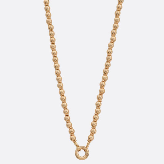 Circle Ball Link Metal Necklace