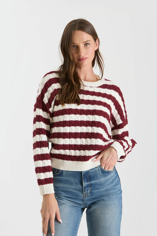 Stripe Crewneck Sweater