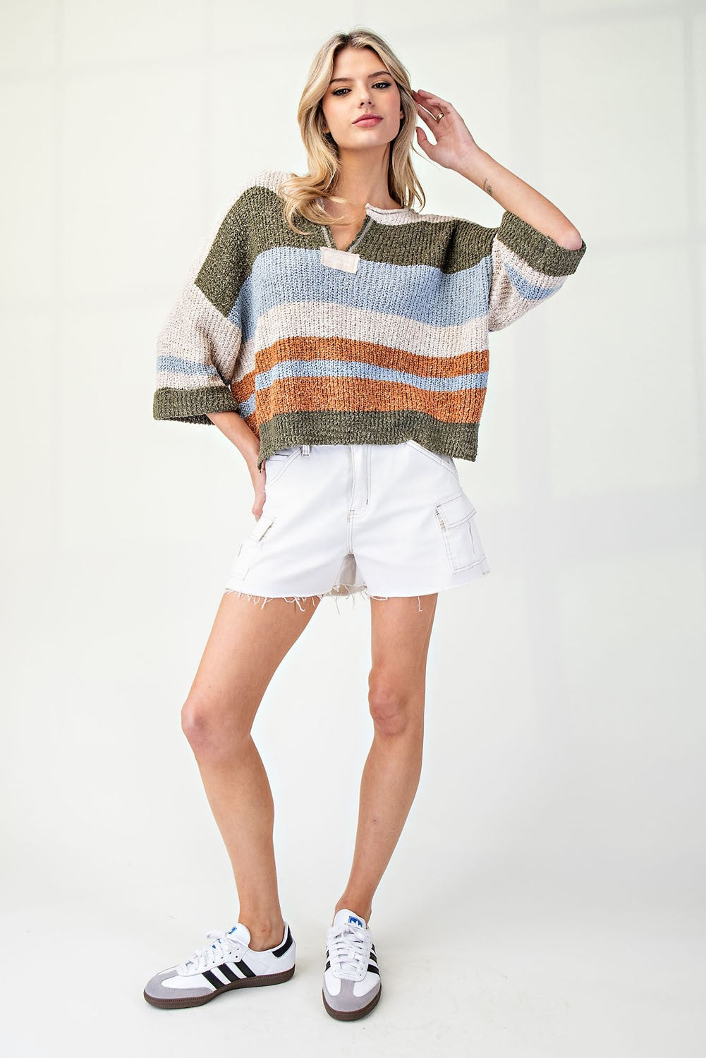 Stripe Textured Top