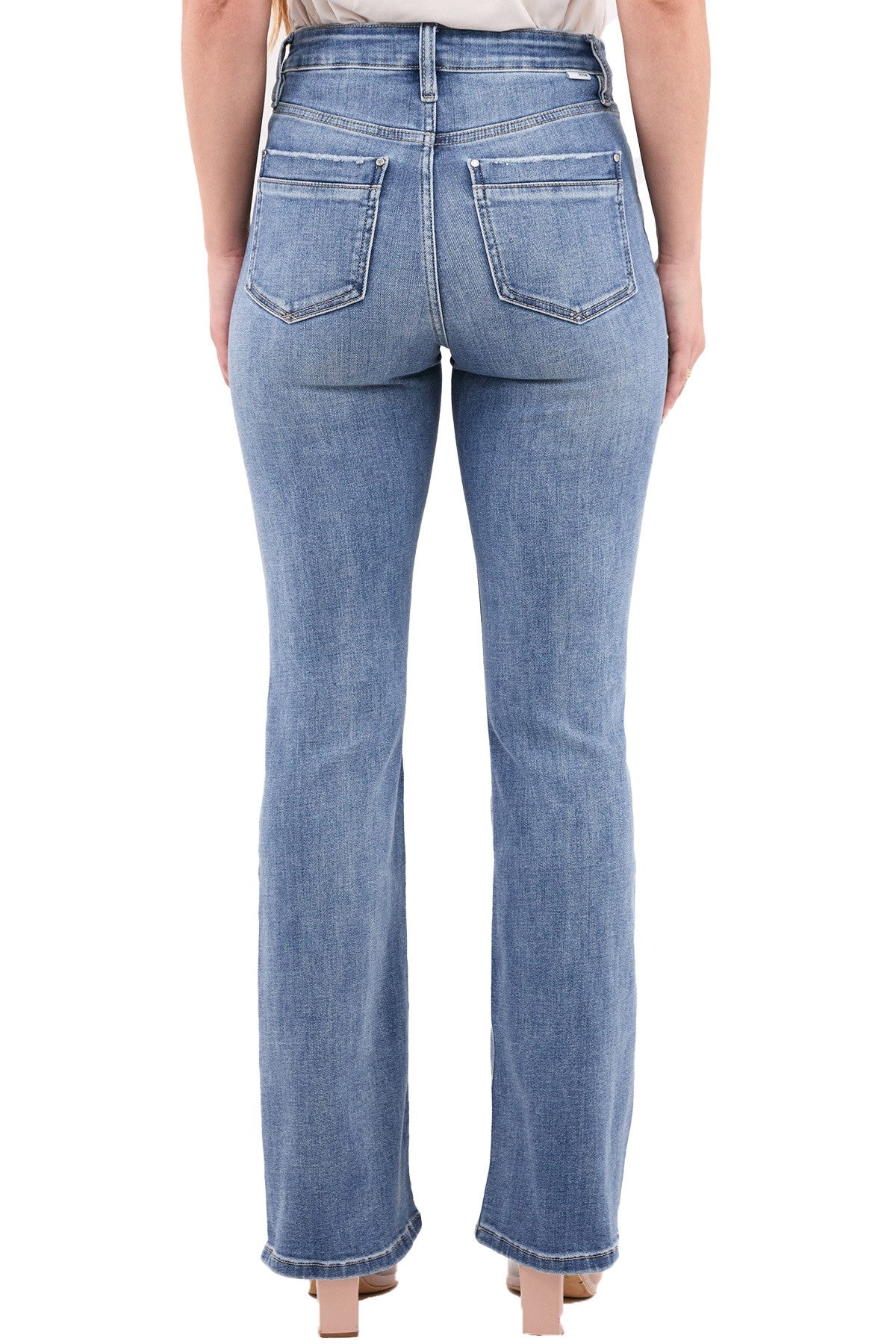 Mia High Rise Bootcut Jeans in Medium Wash