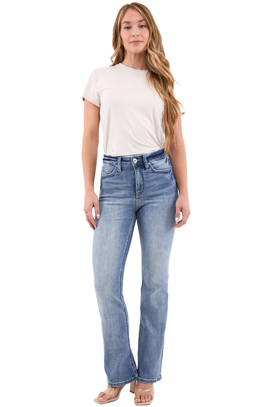 Mia High Rise Bootcut Jeans in Medium Wash