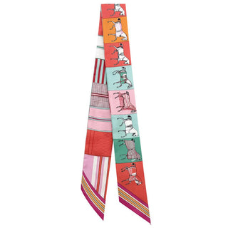 Multicolor Printed Twilly Scarf