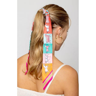 Multicolor Printed Twilly Scarf