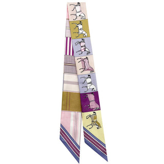 Multicolor Printed Twilly Scarf