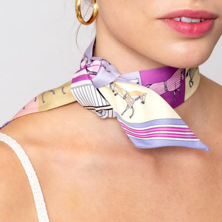 Multicolor Printed Twilly Scarf