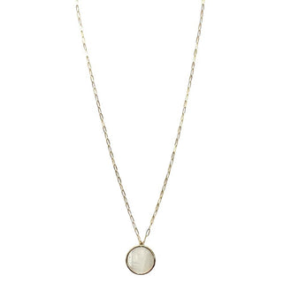 Pearl Round Pendant Necklace