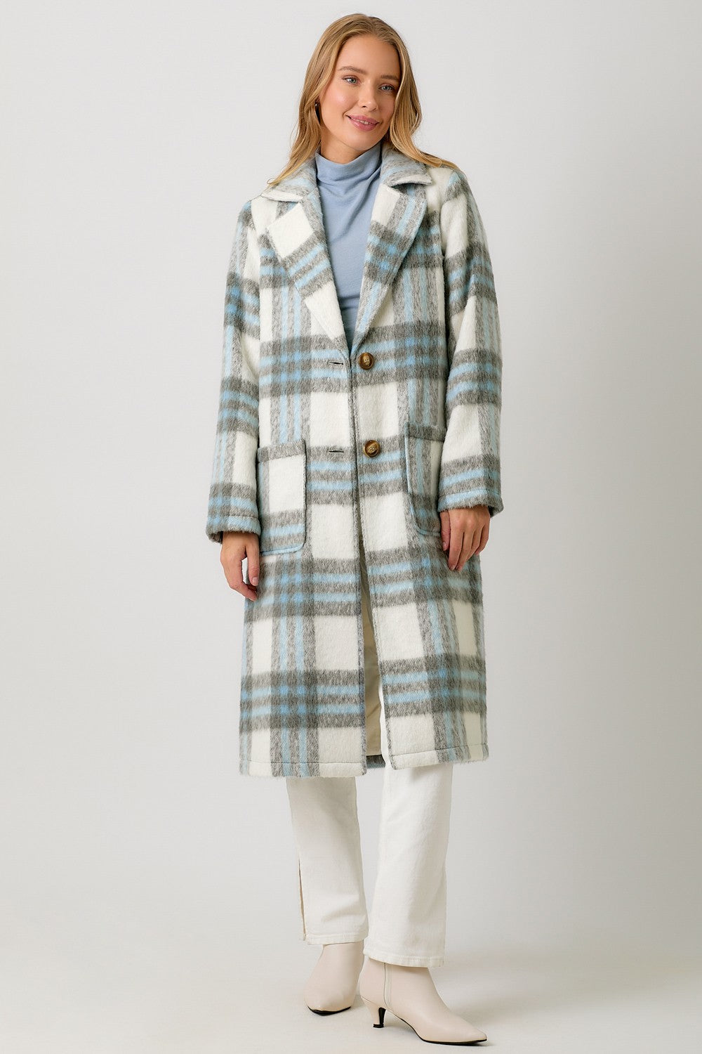 Plaid Long Coat