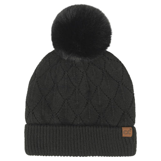 Black C.C. Beanie
