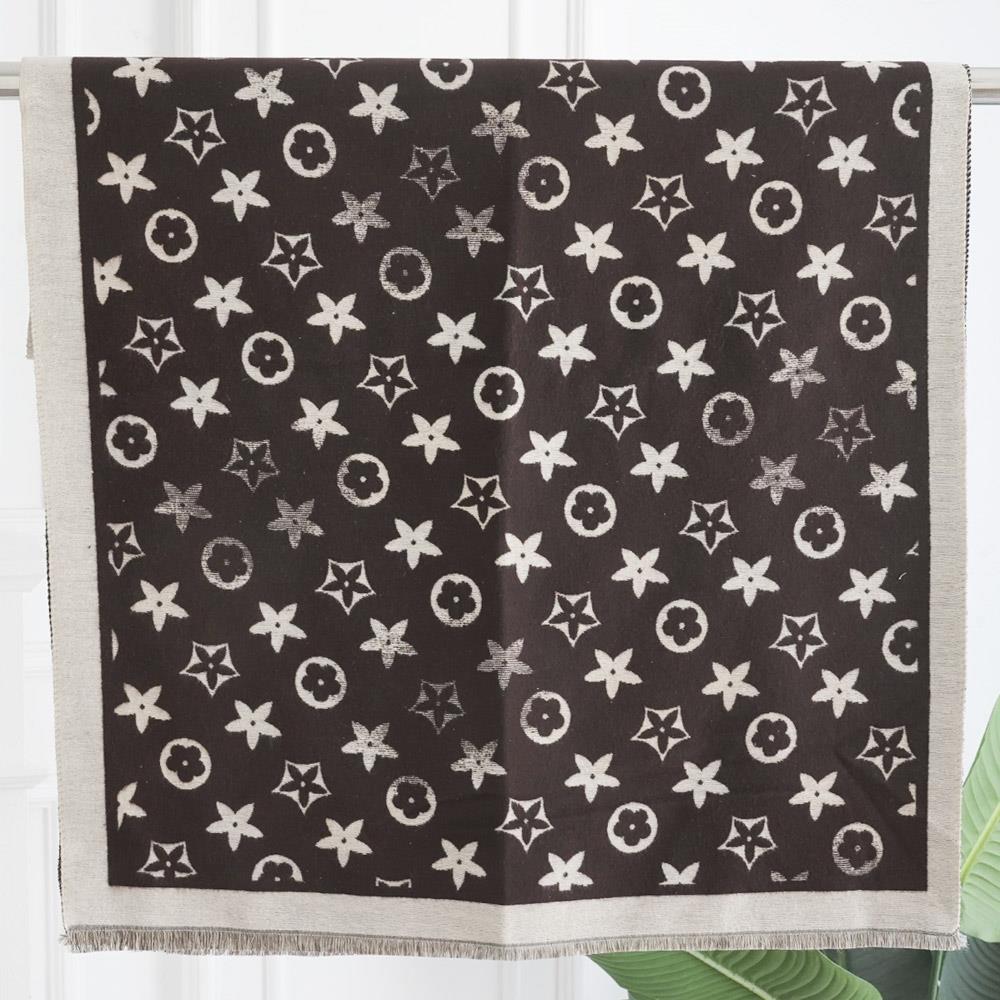Flower Monogram Scarf